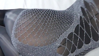 Elena Clark Masturbation Nylon Grey and Black