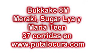 Hot Blonde & Brunette Teens Sugar Lya & Maria Take 37 Cumshots in Wild Bukkake Gangbang