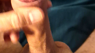 Solo #81 (P.OV I whipped out my phone while wanking my throbbing cock at night and ejaculate a huge intense load of juicy cum)