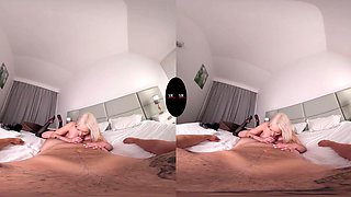 Beautiful Blonde cutie VR emotional movie