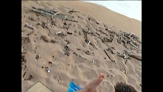 Busty Blondie Enjoys a Bick Cock on the Beach