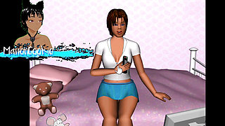 Stop the TV - An Old game where a lady is masturbating in her room so let's help her