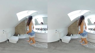Roxy M, Shower Tease - Shower Striptease Shaved Pussy Big Ass