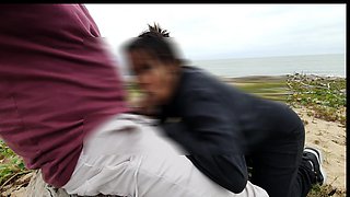 Anal Day at the Beach with Horny Voyers