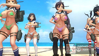 mmd r18  KanColle - Paranoid Cell Phone Girl kantai collection sex dance public gangbang 3d hentai