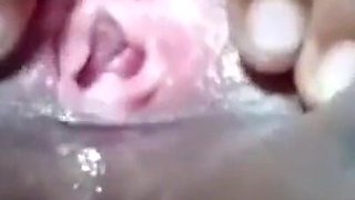 African Wet Shaved Pussy and Cute Little Asshole, Playing Until She Squirts...