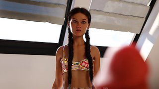 Sex bhabhi gets her first time with a hentai twist