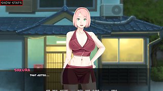 Game show with Hinata from Naruto gives a hot instructing session