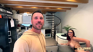 Lea, a naughty girl with big tits, has a passion for sodomy