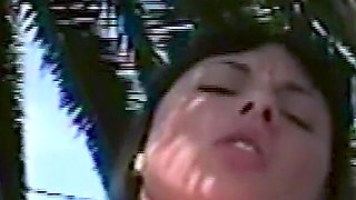 Racy Dark-haired MILF - Horny Fucked by the Pool
