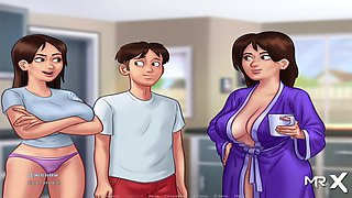 Animated manga scene featuring a focus on the backside