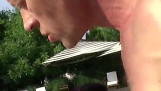 Hot anal threesome with the blonde, the Asian and Rocco Siffredi