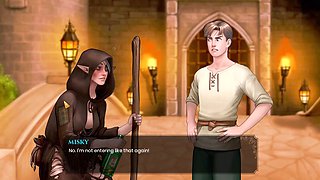 Wild dating sim featuring sexy animated action with big-boobed elves and more