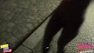 German Milf's Public Anal Passion at Bus Stop