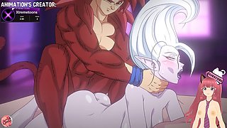 Goku and Chi-Chi get down in an epic dragon ball z hentai battle