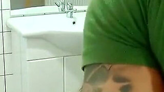Busty Amateur MILF Fucked in the Bathroom and Cumshot in Mouth by Big Cock