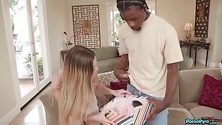 Molly Little - Petite Gets Some Of Her Sisters Bf Damien Dayskis Big Black Cock