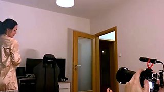 Busty brunette slut enjoys extreme amateur pov blowjob