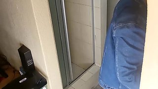 Bathroom Blowjob