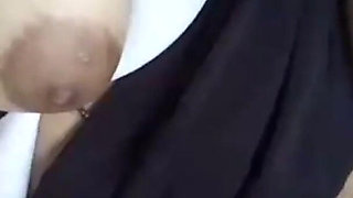 Hijab Long Time No Fuck with Horny Boyfriend Alone in the Bathroom