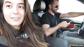 DTFsluts featuring James Deen and Abbie Maley's big ass scene