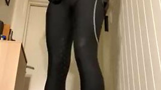 Equestrian kigurumi in pink and black