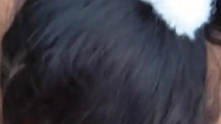 German Pretty Brunette Amateur Teen Fucks in the Woods