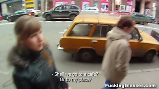 Fucking Glasses - Wannabe model Alice gets fucked