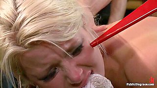 Smoking Hot Blonde Is Fucked In Public - Anikka Albrite