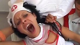 Perfect German nurse fucked hard by a horny patient