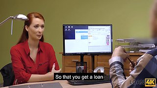 LOAN4K. Seductive redhead wants a vet clinic and knows how to get it