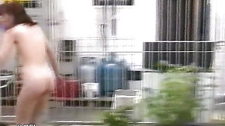 Outdoor vintage punishing from femdom woman