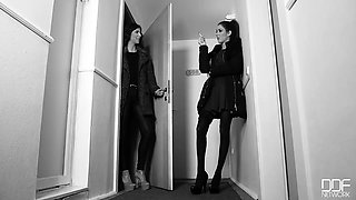 Horny Humiliation : Smoking Hot Lesbians Cram Their Asses