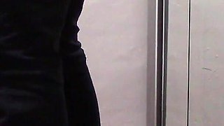 The MILF with Beautiful Legs and Pantyhose Irons and Gets Touched and Fucked