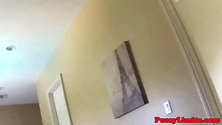 Ebony slut dominated roughly by maledom