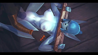 Furry Hentai Pokemon - Glaceon Hardsex with Anubis the Dog - Japanese Asian Manga Anime Film Game Porn