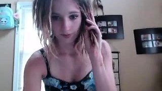 Blonde emo amateur solo masturbation