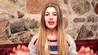 Hot Blonde Natalia Seduces a Man in Steamy Role Play - GermanPussyLove
