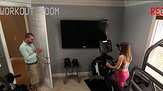 Sexy reverse cowgirl by petite teen