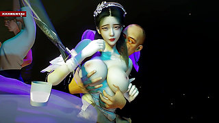 Wrath of the Bigtit Goddess - 3D Animation Hentai