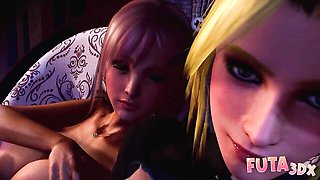 Lady's futa footjob trailer