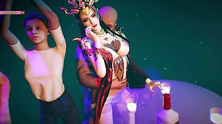 Bigtits in 3D: a Goddess Awakens - 3D Animation