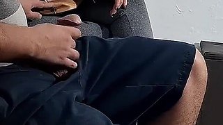 Flash of Dick in the Dentist's Waiting Room and She Groped It.