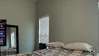 Amateur striptease and Solo masturbation