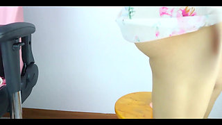 Thai Girl Secretly Plays with Her Husband Behind the House