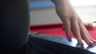 Blake Blossom's Strip Billiards: Blonde Beauty & Black Cock