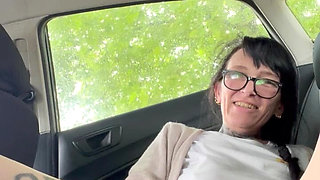 Squirting in the Back of M Car