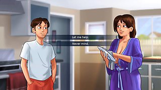 Steamy gameplay of Summertime Saga with big bootied girls and naughty scenes