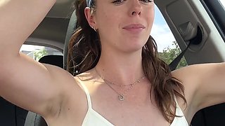 Sexy drive through video from a hottie who looks faultless