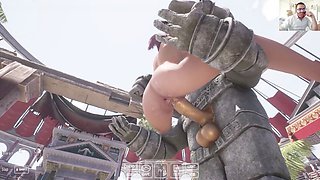 Curvy 3D animated MILF Abapux takes a rough creampie and deepthroat
